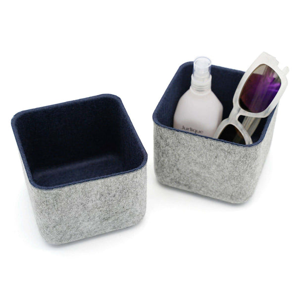 Welaxy Welaxy Office drawer organizers box 2-piece stylish simple cute storage bins